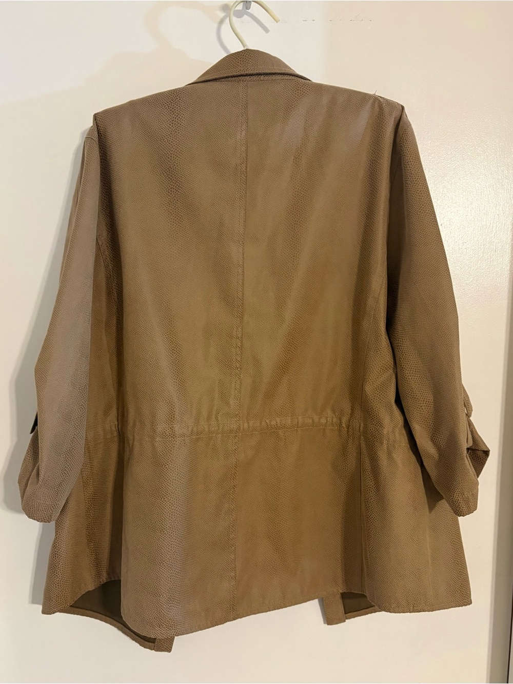 Chico's Tan Utility Drawstring Jacket - Picture 4 of 5